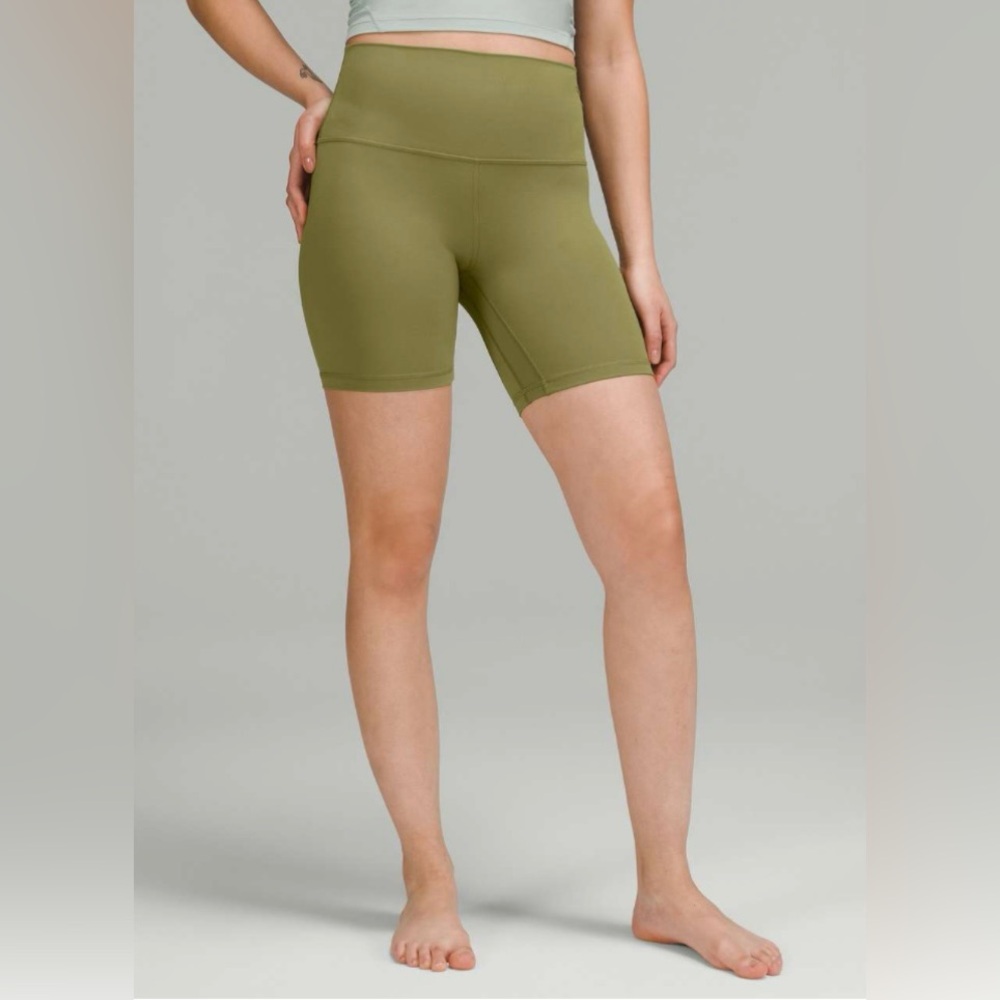 Lululemon Align High Rise Shorts 6” Bronze Green Size 2